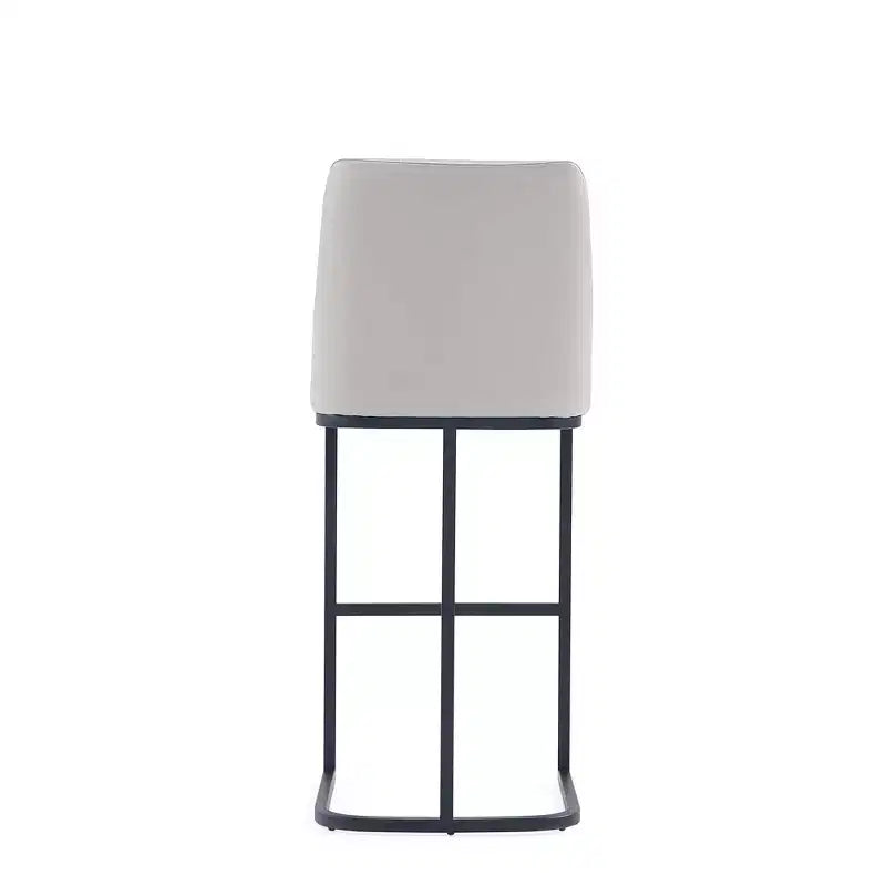 Manhattan Comfort Serena Leatherette Upholstered Metal Barstool