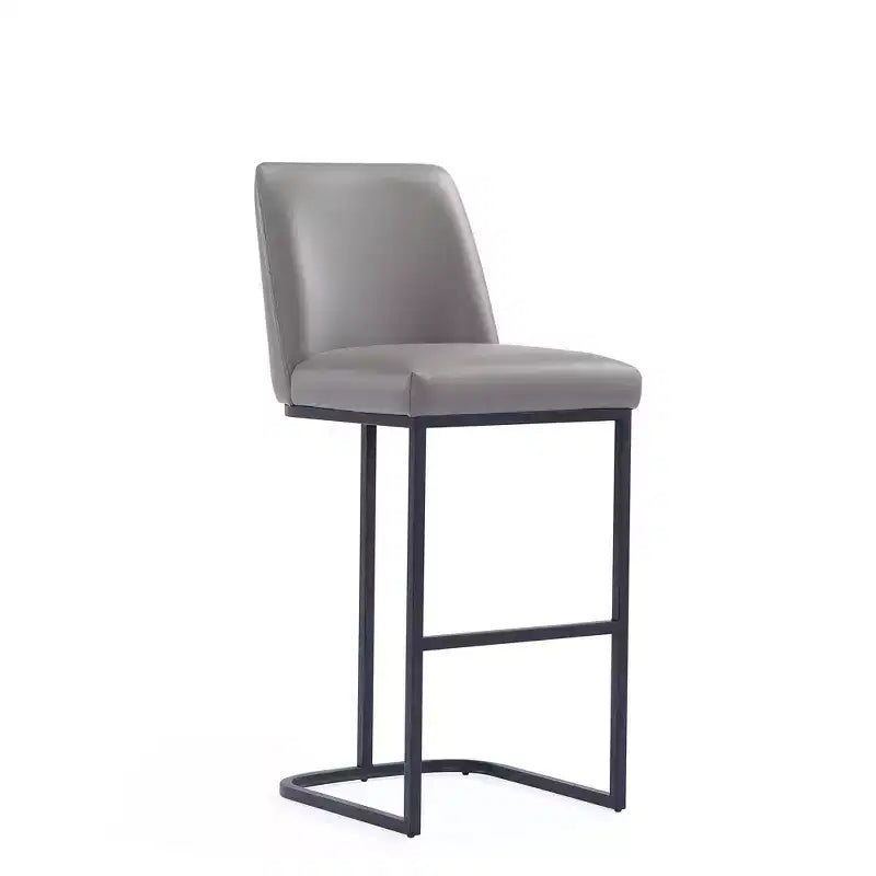 Manhattan Comfort Serena Leatherette Upholstered Metal Barstool