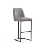 Manhattan Comfort Serena Leatherette Upholstered Metal Barstool