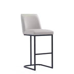 Manhattan Comfort Serena Leatherette Upholstered Metal Barstool