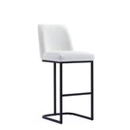 Manhattan Comfort Serena Leatherette Upholstered Metal Barstool