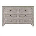 3-Piece Farmhouse Bedroom Sets, Full/Queen Size Platform Bed with Storage Nightstand and Dresser 4W - ModernLuxe