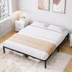 6/8/10/12/14/16 inch Bed Frame No Box Spring Needed, Heavy Duty Metal Platform Bed Frame