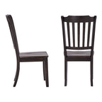 Sedie da pranzo in legno con schienale a doghe Ronda (set da 2)