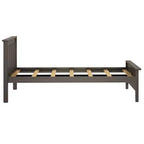 Plank+Beam Classic Solid Wood Twin Platform Bed Frame with Slatted Headboard