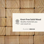 Plank+Beam Classic Solid Wood Twin Platform Bed Frame with Slatted Headboard