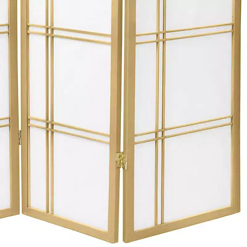 6 ft. Tall Double Cross Shoji Screen - Special Edition - (5 Panels)