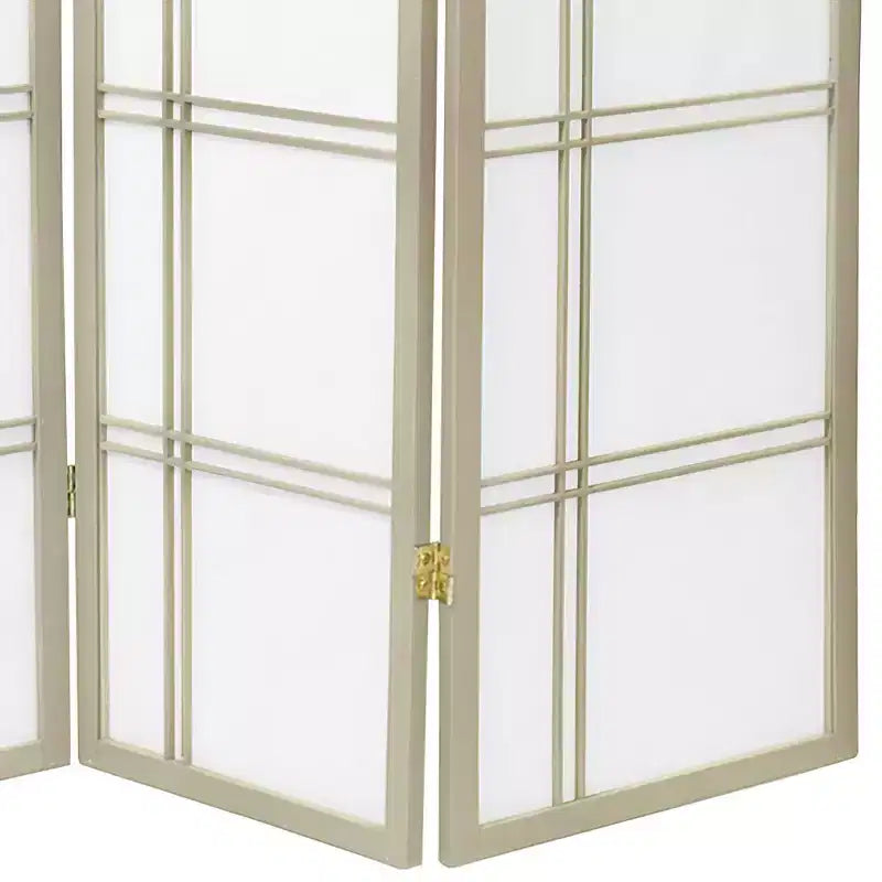 6 ft. Tall Double Cross Shoji Screen - Special Edition - (5 Panels)