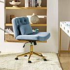 Nigel Modern Flannel Office Chair with Tilt and Adjustable Height Mecha|HULALA HOME