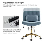 Nigel Modern Flannel Office Chair with Tilt and Adjustable Height Mecha|HULALA HOME