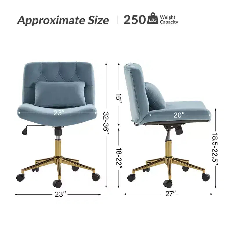 Nigel Modern Flannel Office Chair with Tilt and Adjustable Height Mecha|HULALA HOME