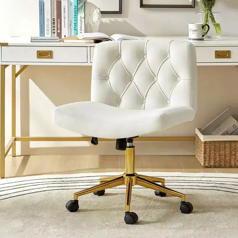 Nigel Modern Flannel Office Chair with Tilt and Adjustable Height Mecha|HULALA HOME