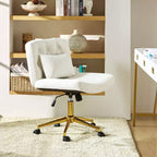 Nigel Modern Flannel Office Chair with Tilt and Adjustable Height Mecha|HULALA HOME