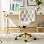 Nigel Modern Flannel Office Chair with Tilt and Adjustable Height Mecha|HULALA HOME