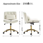 Nigel Modern Flannel Office Chair with Tilt and Adjustable Height Mecha|HULALA HOME