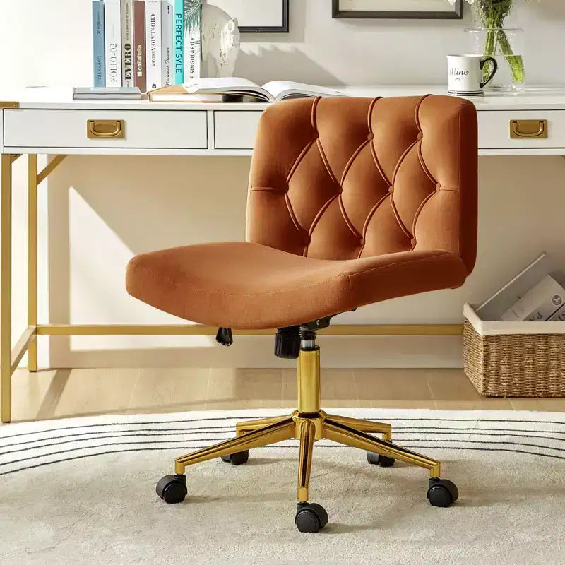 Nigel Modern Flannel Office Chair with Tilt and Adjustable Height Mecha|HULALA HOME