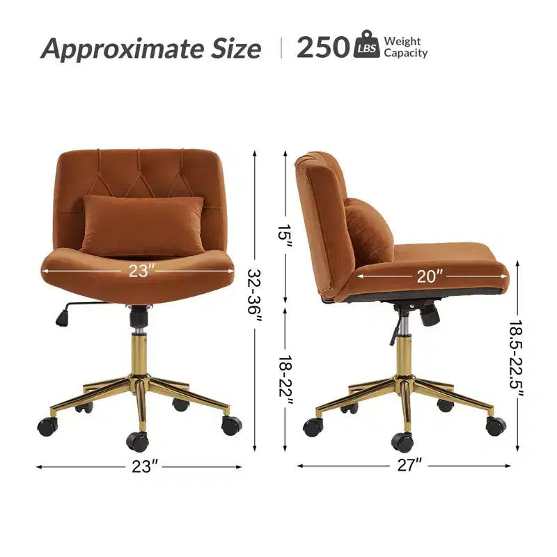 Nigel Modern Flannel Office Chair with Tilt and Adjustable Height Mecha|HULALA HOME