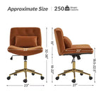 Nigel Modern Flannel Office Chair with Tilt and Adjustable Height Mecha|HULALA HOME