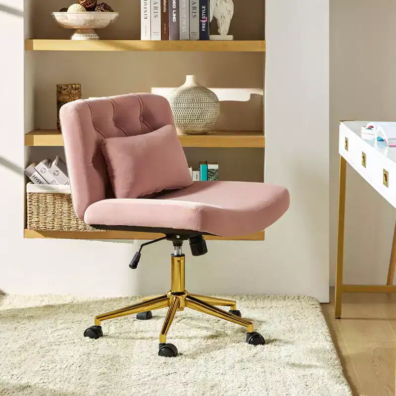 Nigel Modern Flannel Office Chair with Tilt and Adjustable Height Mecha|HULALA HOME
