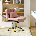 Nigel Modern Flannel Office Chair with Tilt and Adjustable Height Mecha|HULALA HOME