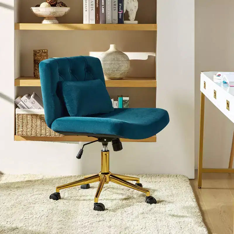 Nigel Modern Flannel Office Chair with Tilt and Adjustable Height Mecha|HULALA HOME