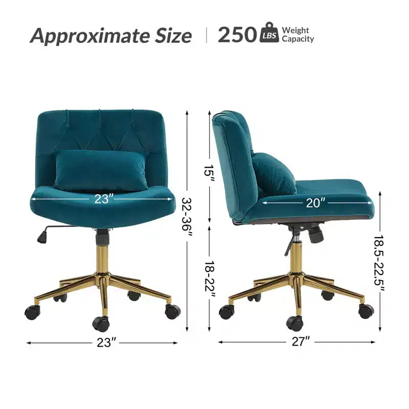 Nigel Modern Flannel Office Chair with Tilt and Adjustable Height Mecha|HULALA HOME