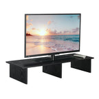 Alzatina per TV monitor, per TV fino a 46", truciolato con impiallacciatura melaminica, 42"L x 15,75"P x 8"H