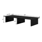 Alzatina per TV monitor, per TV fino a 46", truciolato con impiallacciatura melaminica, 42"L x 15,75"P x 8"H