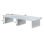 Alzatina per TV monitor, per TV fino a 46", truciolato con impiallacciatura melaminica, 42"L x 15,75"P x 8"H