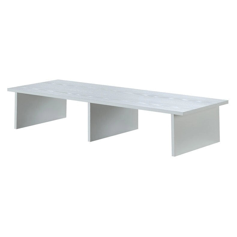 Alzatina per TV monitor, per TV fino a 46", truciolato con impiallacciatura melaminica, 42"L x 15,75"P x 8"H
