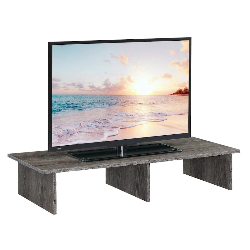 Alzatina per TV monitor, per TV fino a 46", truciolato con impiallacciatura melaminica, 42"L x 15,75"P x 8"H