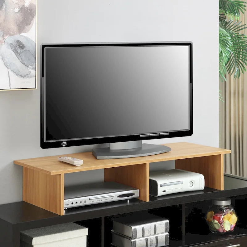 Alzatina per TV monitor, per TV fino a 46", truciolato con impiallacciatura melaminica, 42"L x 15,75"P x 8"H