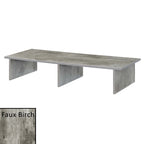 Alzatina per TV monitor, per TV fino a 46", truciolato con impiallacciatura melaminica, 42"L x 15,75"P x 8"H