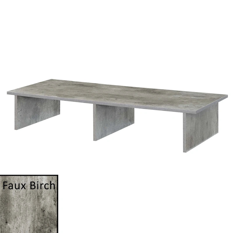 Alzatina per TV monitor, per TV fino a 46", truciolato con impiallacciatura melaminica, 42"L x 15,75"P x 8"H