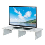Alzatina per TV monitor, per TV fino a 46", truciolato con impiallacciatura melaminica, 42"L x 15,75"P x 8"H