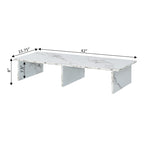Alzatina per TV monitor, per TV fino a 46", truciolato con impiallacciatura melaminica, 42"L x 15,75"P x 8"H