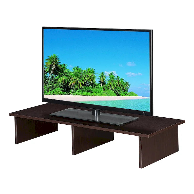 Alzatina per TV monitor, per TV fino a 46", truciolato con impiallacciatura melaminica, 42"L x 15,75"P x 8"H