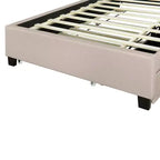 Full/Queen Size Upholstered Platform Bed with Storage Headboard, Twin Size Trundle, 2 Drawers and Sockets & USB Ports, 4L -ModernLuxe