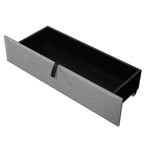 Full/Queen Size Upholstered Platform Bed with Storage Headboard, Twin Size Trundle, 2 Drawers and Sockets & USB Ports, 4L -ModernLuxe