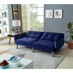 75.6 Divano letto convertibile in velluto Lovely Futon Love Seats