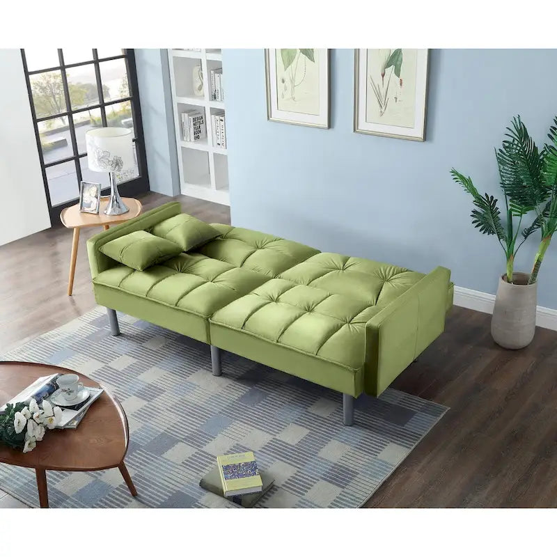 75.6 Divano letto convertibile in velluto Lovely Futon Love Seats