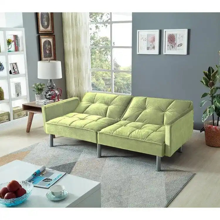 75.6 Divano letto convertibile in velluto Lovely Futon Love Seats