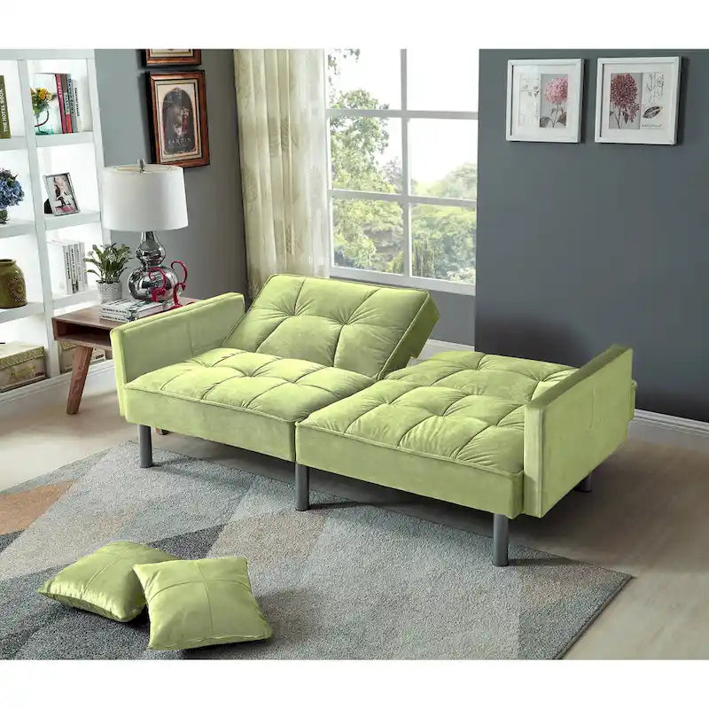 75.6 Divano letto convertibile in velluto Lovely Futon Love Seats