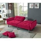 75.6 Divano letto convertibile in velluto Lovely Futon Love Seats