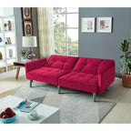 75.6 Divano letto convertibile in velluto Lovely Futon Love Seats