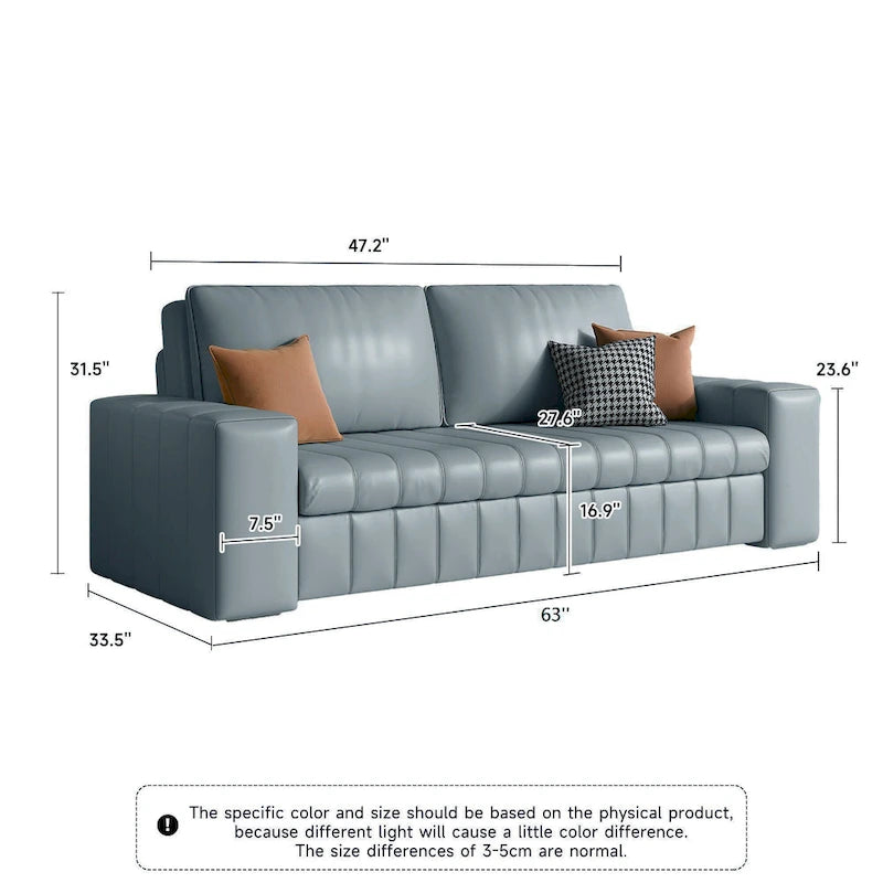 Divanetto Moderno Imbottito con Funzione Letto, Vano Contenitore Sottosedile e Cuscini in Schiuma ad Alta Resilienza