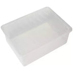 Basicwise Clear Shoe Storage Boxes with Lids - Stackable Plastic Organizer Bin for Closet, Sneaker Storage, Accessories - Shatterproof, Secure-Fit