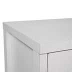 Merrick Lane Three-Drawer Engineered Wood Buffet Sideboard Cabinet with Three Tempered Glass Cabinet Doors for Dining Room/Kitchen