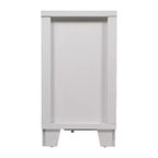 Merrick Lane Three-Drawer Engineered Wood Buffet Sideboard Cabinet with Three Tempered Glass Cabinet Doors for Dining Room/Kitchen
