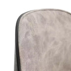 LeisureMod Tule Modern Dining Chair Set of 2 with PU Leather, Velvet, or Suede Seat and White Steel Frame  Kitchen, Dining Room, Home, Cafe, Seating